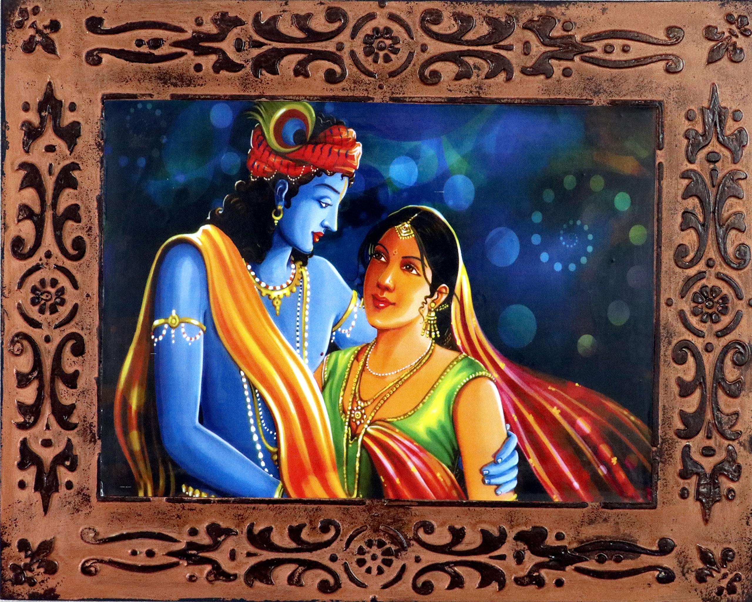 misa絵画3点 Satnam Art Rectangular Wood Art Painting with Frame (380 mm x 7 mm